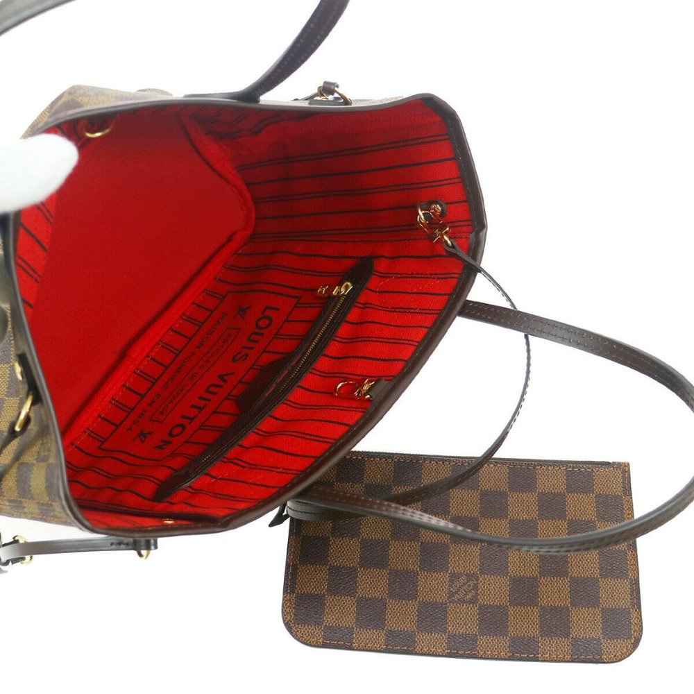 Auth NEW Louis Vuitton Neverfull PM damier with wallet - Picture 3 of 10
